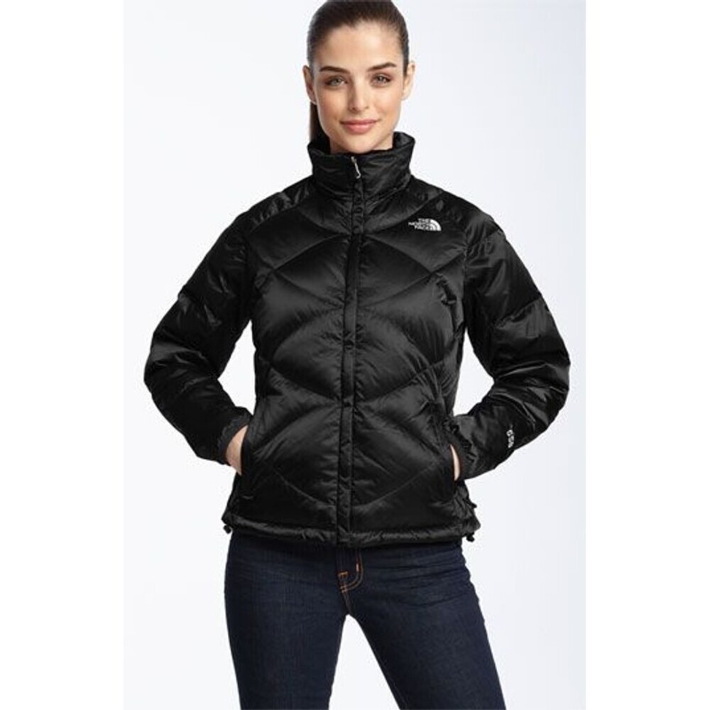 The North Face 550 Aconcagua Quilted Puffer Full Zip Lightweight Jacket Black S